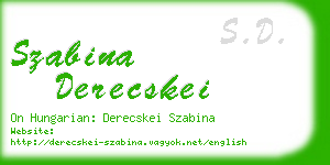 szabina derecskei business card